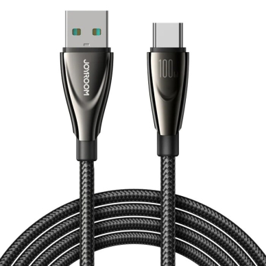 Joyroom Pioneer Series SA31-AC6 USB-A / USB-C cable 100W 1.2m - Juodas Joyroom Pioneer Series SA31-AC6 USB-A / USB-C cable 100W 1.2m - Juodas
