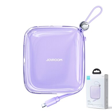 Joyroom powerbank 10000mAh Jelly Series 22.5W with built-in Lightning cable violet (JR-L003) 1