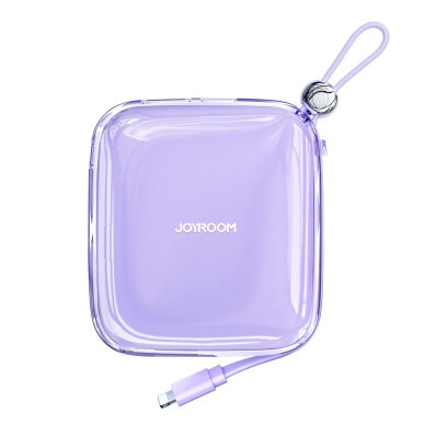 Joyroom powerbank 10000mAh Jelly Series 22.5W with built-in Lightning cable violet (JR-L003)