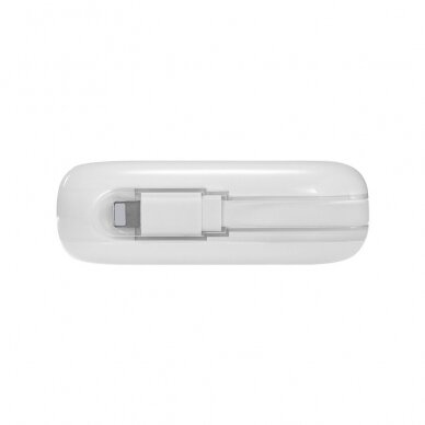 Joyroom powerbank 10000mAh Jelly Series 22.5W with built-in Lightning cable white (JR-L003) 1