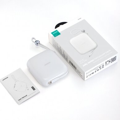 Joyroom powerbank 10000mAh Jelly Series 22.5W with built-in Lightning cable white (JR-L003) 4