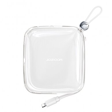 Joyroom powerbank 10000mAh Jelly Series 22.5W with built-in Lightning cable white (JR-L003)