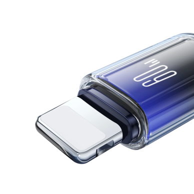 Joyroom S-A42 Crystal-Clear Series 60W USB-C / USB-C kabelis 1.2 m – juodas 5