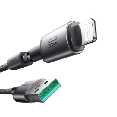 Joyroom S-A50 Unlimited Series 3A USB-A / Lightning kabelis su magnetiniu laikikliu 1.2 m – pilkas 2
