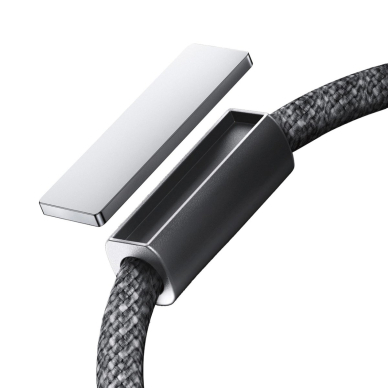 Joyroom S-A50 Unlimited Series 3A USB-A / Lightning kabelis su magnetiniu laikikliu 1.2 m – pilkas 3