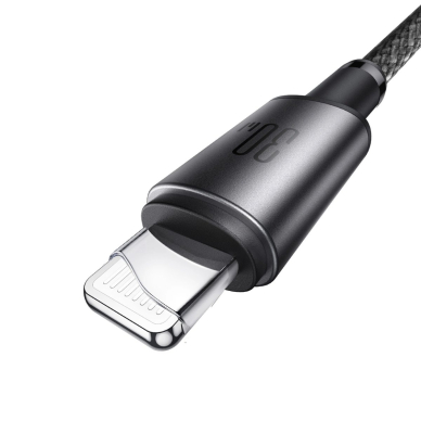 Joyroom S-A50 Unlimited Series 60W USB-C / Lightning kabelis su magnetiniu laikikliu 1.2 m – pilkas 1