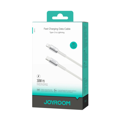 Joyroom S-A51 Cutting-Edge Series 30W USB-C / Lightning kabelis 1.2 m – pilkas 6