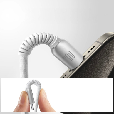 Joyroom S-A51 Cutting-Edge Series 60W USB-C / USB-C kabelis 1.2 m – pilkas 7