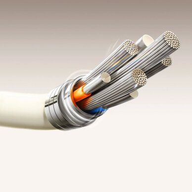 Įkrovimo kabelis Joyroom S-A53 60W USB-C – USB-C su fluorescuojančiu antgaliu 1.2 m – smėlio spalvos 2 Įkrovimo kabelis Joyroom S-A53 60W USB-C – USB-C su fluorescuojančiu antgaliu 1.2 m – smėlio spalvos 2