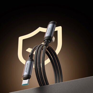 Įkrovimo kabelis Joyroom S-A56 EnjoyX Series 90° USB-C – Lightning 30W 1.2 m – juodas 6