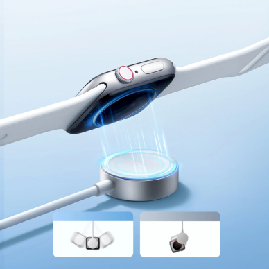 Joyroom S-IW008 3-in-1 magnetinis įkrovimo kabelis USB-A / Lightning / USB-C 1.2 m – baltas 10