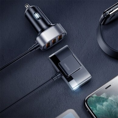 Joyroom Išmanus Automobilinis Įkroviklis 5x USB 6,2 A su prailginimu Juodas (JR-CL03) 12 Joyroom Išmanus Automobilinis Įkroviklis 5x USB 6,2 A su prailginimu Juodas (JR-CL03) 12