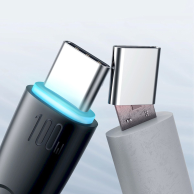 Joyroom Starry series SA32-AC6 100W USB-A / USB-C Kabelis 1m - Juodas 12 Joyroom Starry series SA32-AC6 100W USB-A / USB-C Kabelis 1m - Juodas 12