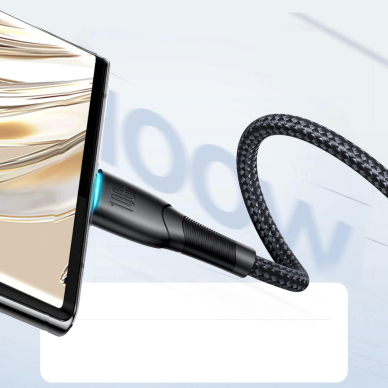 Joyroom Starry series SA32-AC6 100W USB-A / USB-C Kabelis 1m - Juodas 7 Joyroom Starry series SA32-AC6 100W USB-A / USB-C Kabelis 1m - Juodas 7