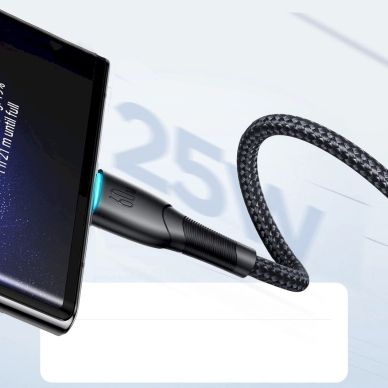 Joyroom Starry Series SA32-CC3 USB-C / USB-C Kabelis 60W 1m - Juodas 7 Joyroom Starry Series SA32-CC3 USB-C / USB-C Kabelis 60W 1m - Juodas 7