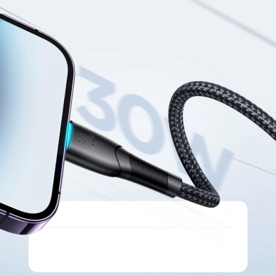 Joyroom Starry Series SA32-CL3 30W USB-C / Lightning Kabelis 1m - Juodas 8 Joyroom Starry Series SA32-CL3 30W USB-C / Lightning Kabelis 1m - Juodas 8