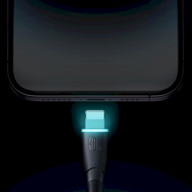Joyroom Starry Series SA32-CL3 30W USB-C / Lightning Kabelis 1m - Juodas 9