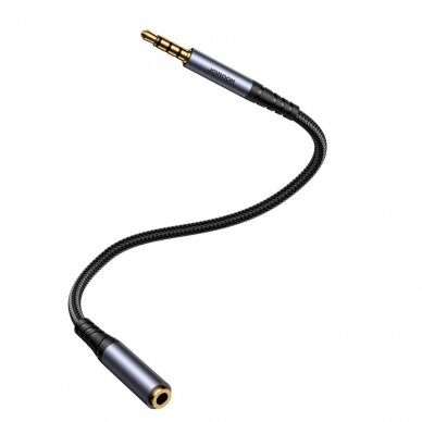 Joyroom stereo audio Kabelis AUX 3.5 mm mini jack (male) - mini jack (female) 1.2 m Juodas (SY-A09) 4 Joyroom stereo audio Kabelis AUX 3.5 mm mini jack (male) - mini jack (female) 1.2 m Juodas (SY-A09) 4