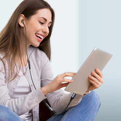 Joyroom SY-C01 USB-C DAC adapteris į 3.5 mm mini lizdą – juodas 10 Joyroom SY-C01 USB-C DAC adapteris į 3.5 mm mini lizdą – juodas 10