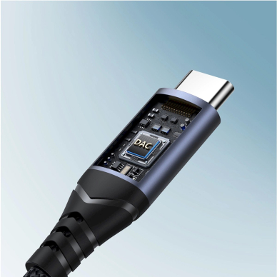 Joyroom SY-C01 USB-C DAC adapteris į 3.5 mm mini lizdą – juodas 9