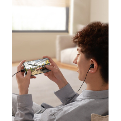 Joyroom TYPE-C Series JR-EC07 USB-C in-ear ausinės metal - Juodas 10 Joyroom TYPE-C Series JR-EC07 USB-C in-ear ausinės metal - Juodas 10