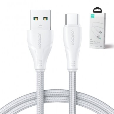Joyroom USB cable - USB C 3A Surpass Series for fast charging and data transfer 2 m Baltas (S-UC027A11) 8