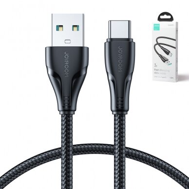 Joyroom USB - USB C 3A cable Surpass Series for fast charging and data transfer 1.2 m Juodas (S-UC027A11) 7 Joyroom USB - USB C 3A cable Surpass Series for fast charging and data transfer 1.2 m Juodas (S-UC027A11) 7