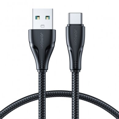 Joyroom USB - USB C 3A cable Surpass Series for fast charging and data transfer 1.2 m Juodas (S-UC027A11) Joyroom USB - USB C 3A cable Surpass Series for fast charging and data transfer 1.2 m Juodas (S-UC027A11)