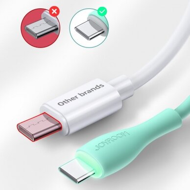 Joyroom USB - USB Type C Kabelis 3 A 1 m Baltas (S-1030M8) 6
