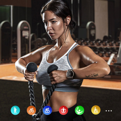 Joyroom JR-FV1 Venture Series Išmanusis laikrodis su skambučių atsakymo funkcija – pilkas 12