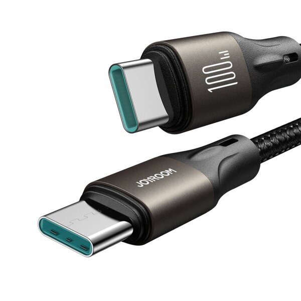 Joyroom Light-Speed Series SA25-CC5 100W USB-C / USB-C Cable 1.2m - Juodas Joyroom Light-Speed Series SA25-CC5 100W USB-C / USB-C Cable 1.2m - Juodas