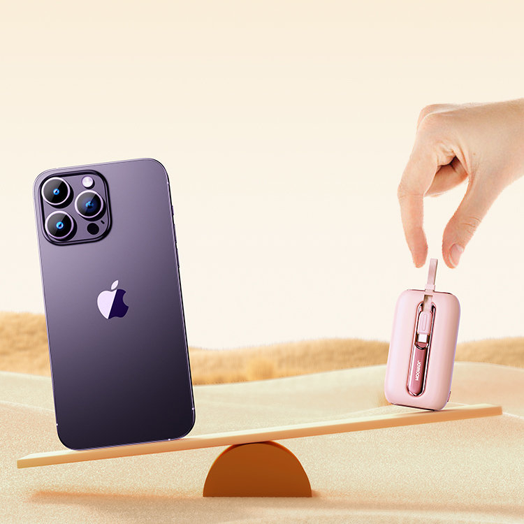 Joyroom powerbank 10000mAh Colorful Series 22.5W with 2 built-in USB C and Lightning cables pink (JR-L012) 13 Joyroom powerbank 10000mAh Colorful Series 22.5W with 2 built-in USB C and Lightning cables pink (JR-L012) 13