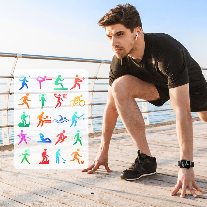 Laikrodis Joyroom Fit-Life Pro smartwatch Tamsiai Pilkas (JR-FT3) 6 Laikrodis Joyroom Fit-Life Pro smartwatch Tamsiai Pilkas (JR-FT3) 6