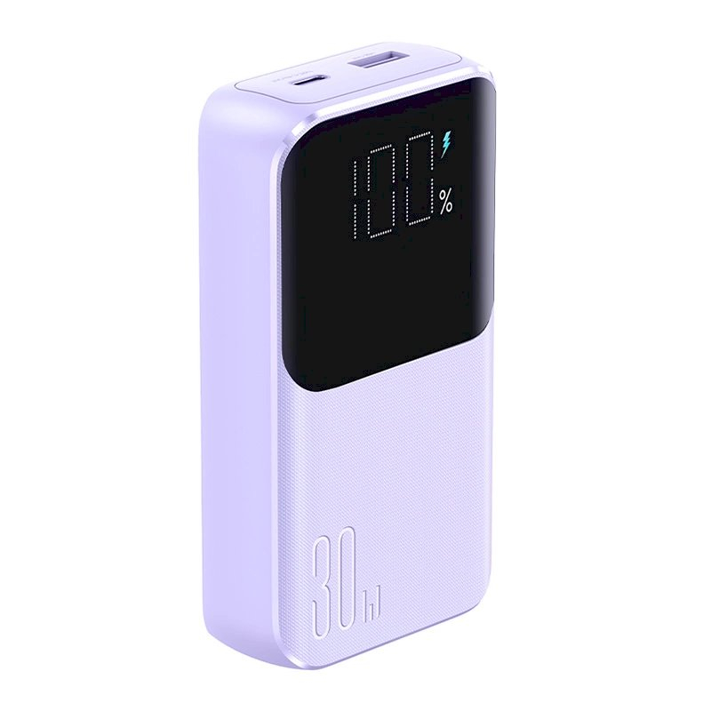 Joyroom JR-PBC06 mini power bankbuilt-in USB-C / Lightning Kabeliss 30W 10000mAh - violetinis 1 Joyroom JR-PBC06 mini power bankbuilt-in USB-C / Lightning Kabeliss 30W 10000mAh - violetinis 1