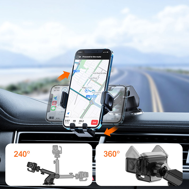 Laikiklis Joyroom mechanical car cockpit holder Juodas(JR-ZS283) 2 Laikiklis Joyroom mechanical car cockpit holder Juodas(JR-ZS283) 2