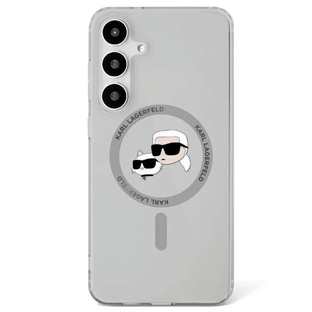 Karl Lagerfeld Button Karl Choupette Heads Printed Logo MagSafe Samsung Galaxy S25 Dėklas Juodas Karl Lagerfeld Button Karl Choupette Heads Printed Logo MagSafe Samsung Galaxy S25 Dėklas Juodas