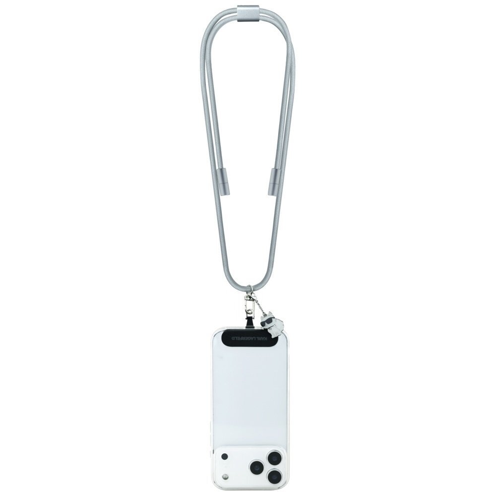 USB-C kabelis / pakabukas Karl Lagerfeld CBDY Choupette Charm – pilkas 1 USB-C kabelis / pakabukas Karl Lagerfeld CBDY Choupette Charm – pilkas 1