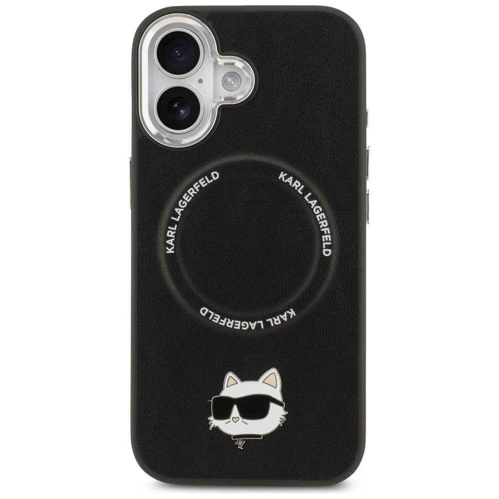 iPhone 17 Karl Lagerfeld Choupette Pin MagSafe dėklas – juodas 2