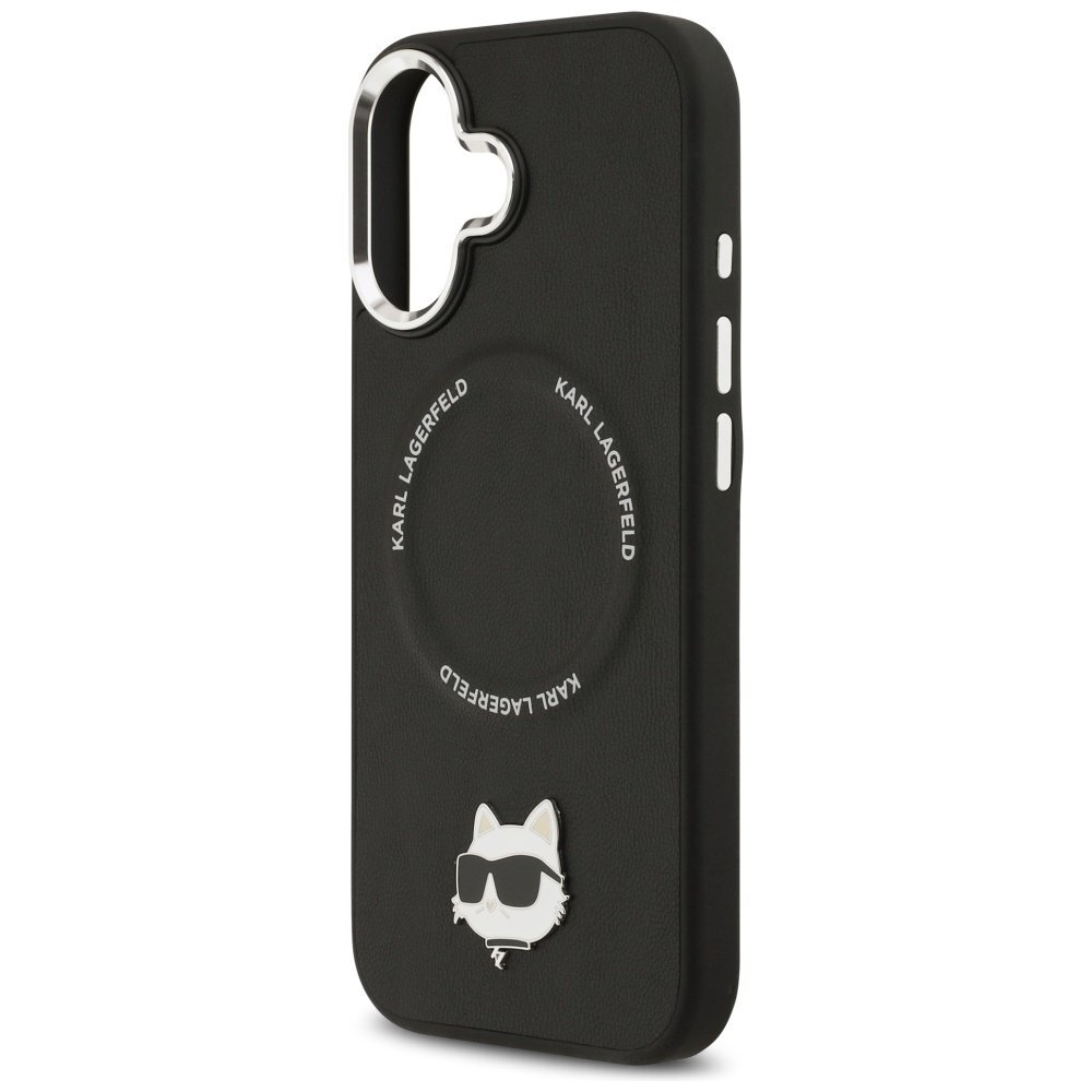 iPhone 17 Karl Lagerfeld Choupette Pin MagSafe dėklas – juodas 5