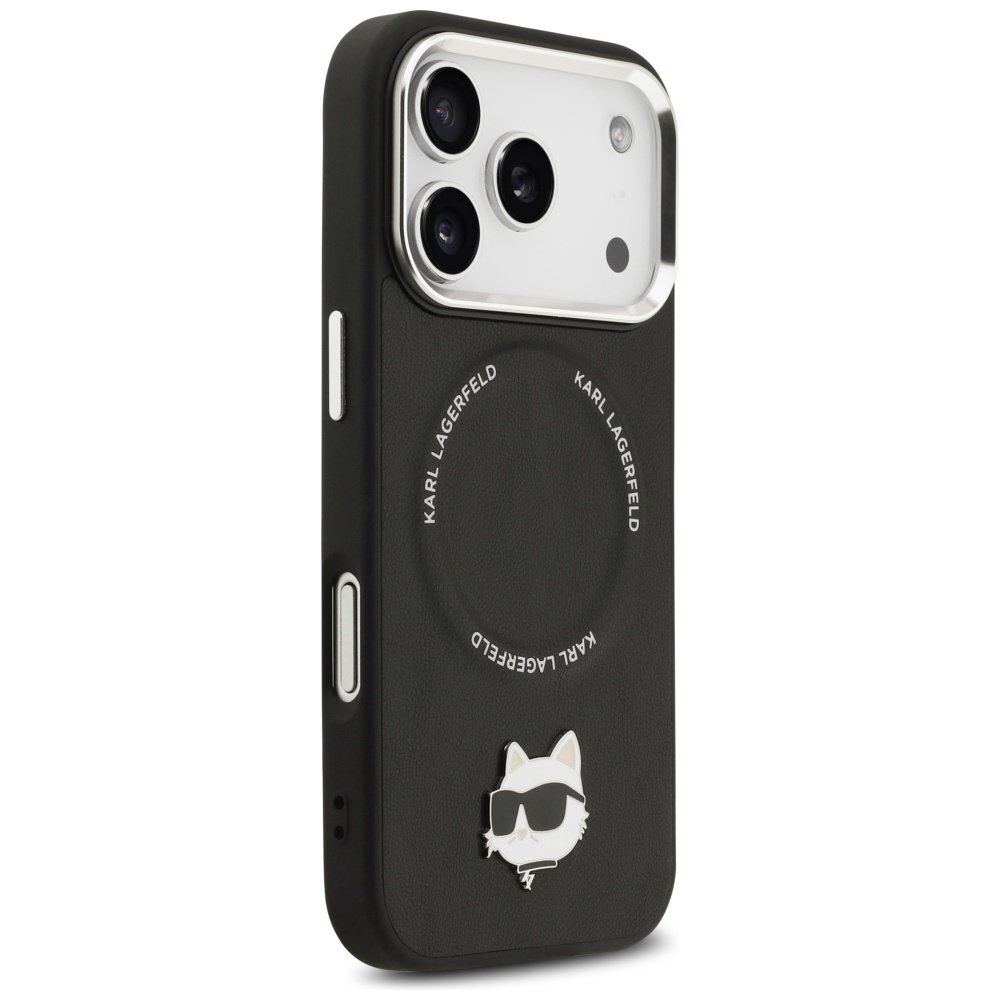 iPhone 17 Pro Max Karl Lagerfeld Choupette Pin MagSafe dėklas – juodas 3 iPhone 17 Pro Max Karl Lagerfeld Choupette Pin MagSafe dėklas – juodas 3