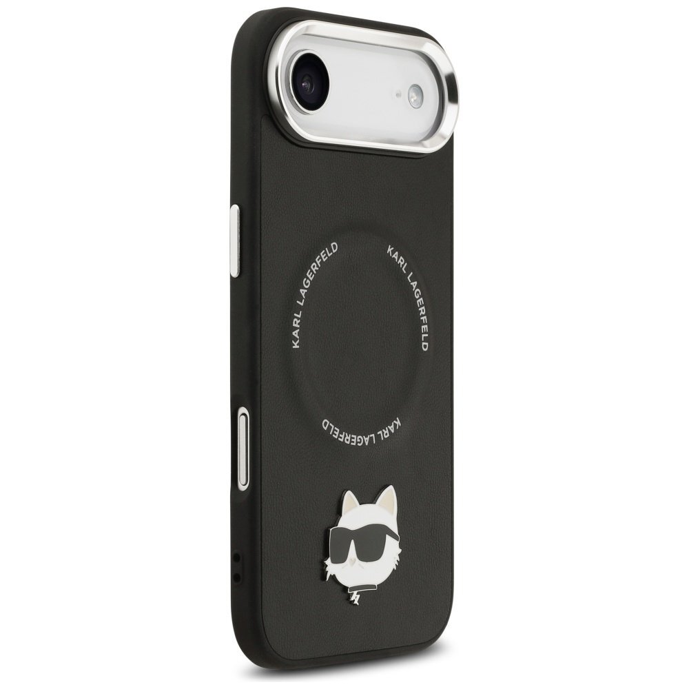 iPhone Air Karl Lagerfeld Choupette Pin MagSafe dėklas – juodas 3