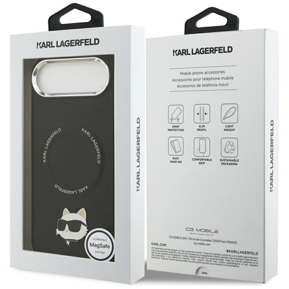 iPhone Air Karl Lagerfeld Choupette Pin MagSafe dėklas – juodas 7 iPhone Air Karl Lagerfeld Choupette Pin MagSafe dėklas – juodas 7