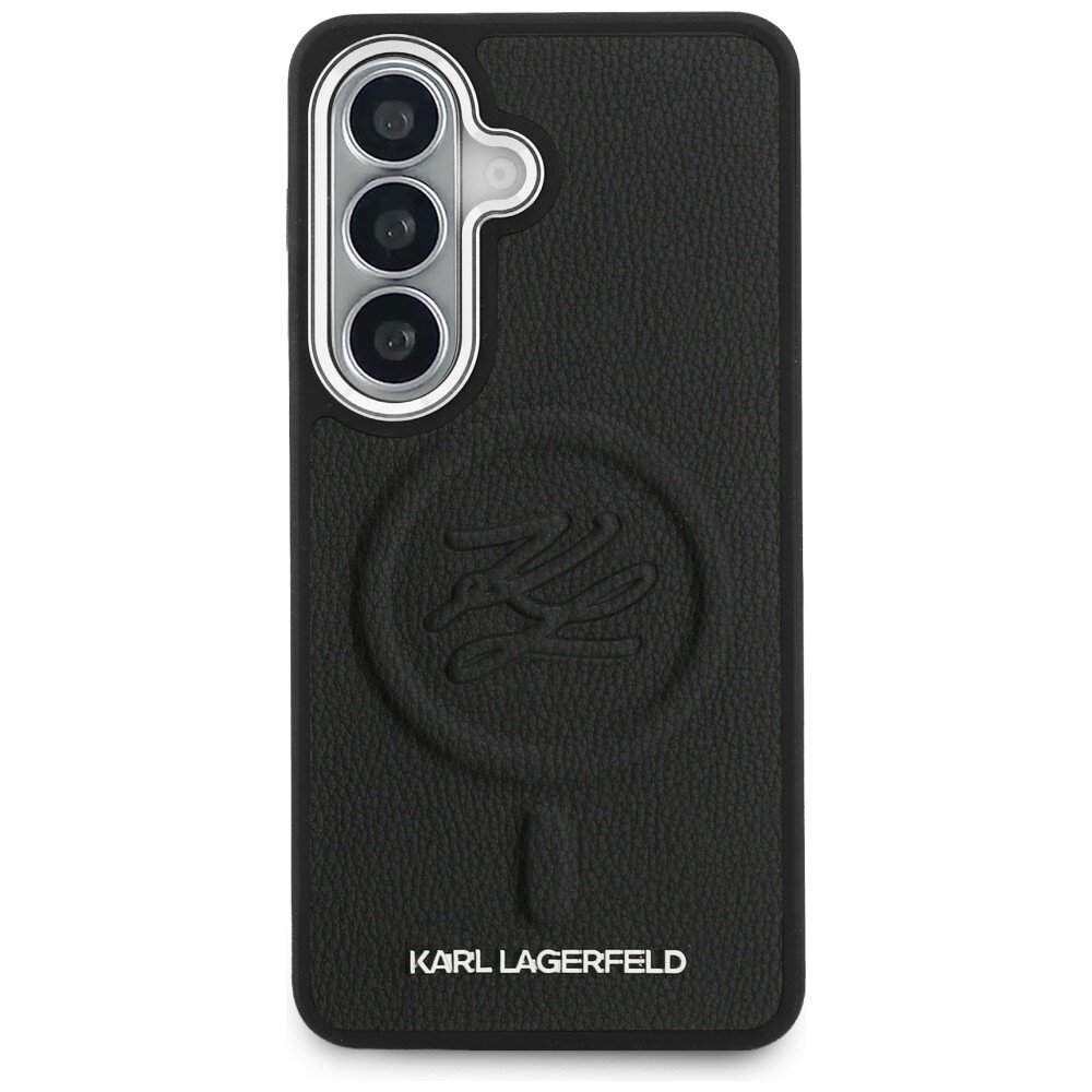 Samsung Galaxy S26+ Karl Lagerfeld Embossed Ring Initials MagSafe dėklas – juodas 2 Samsung Galaxy S26+ Karl Lagerfeld Embossed Ring Initials MagSafe dėklas – juodas 2