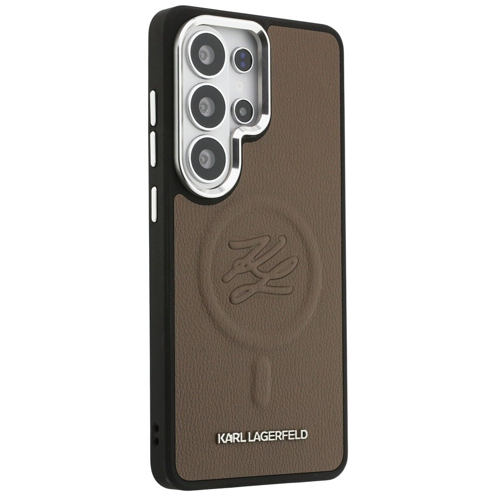 Samsung Galaxy S26 Ultra Karl Lagerfeld Embossed Ring Initials MagSafe dėklas – rudas 3