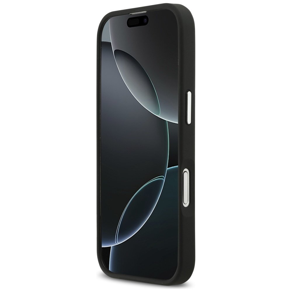 iPhone 17 Karl Lagerfeld FW Grained Karl & Choupette Heads Pins & Logo dėklas – juodas 4