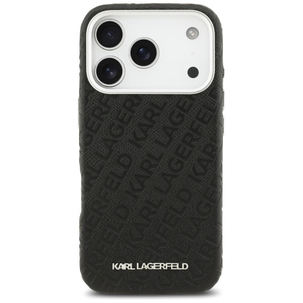 iPhone 17 Pro Karl Lagerfeld FW Stamped Karl MagSafe dėklas – juodas 2 iPhone 17 Pro Karl Lagerfeld FW Stamped Karl MagSafe dėklas – juodas 2