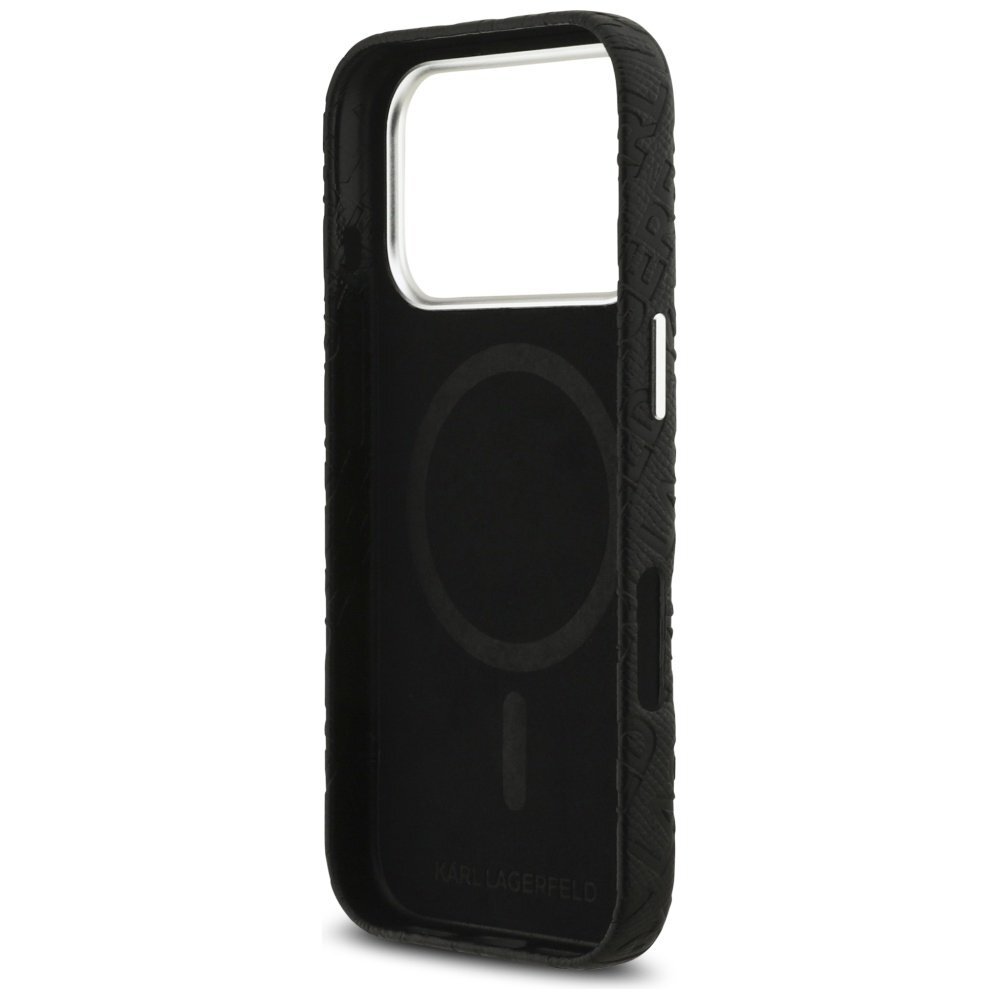 iPhone 17 Pro Karl Lagerfeld FW Stamped Karl MagSafe dėklas – juodas 6 iPhone 17 Pro Karl Lagerfeld FW Stamped Karl MagSafe dėklas – juodas 6