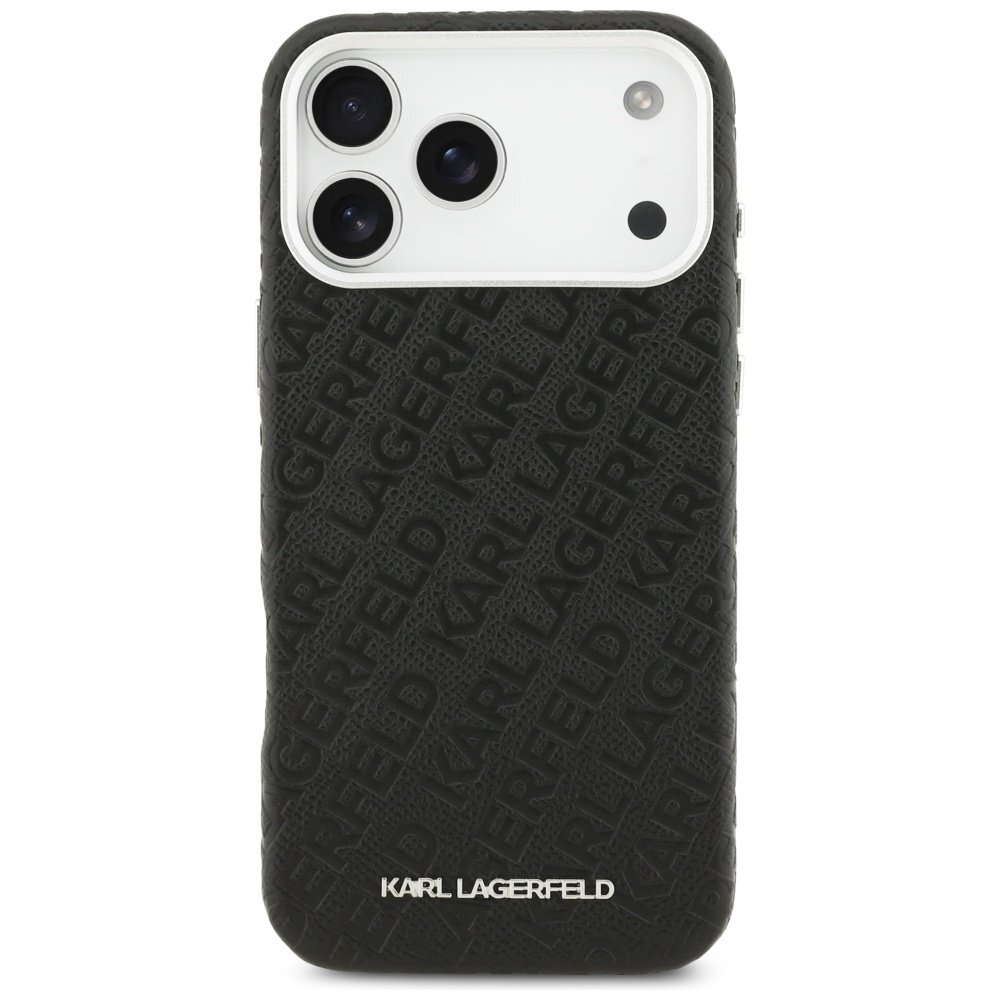 iPhone 17 Pro Max Karl Lagerfeld FW Stamped Karl MagSafe dėklas – juodas 2 iPhone 17 Pro Max Karl Lagerfeld FW Stamped Karl MagSafe dėklas – juodas 2