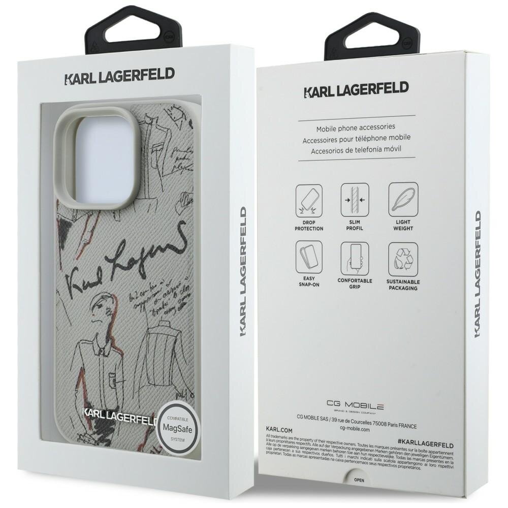 iPhone 16 Pro Max Karl Lagerfeld Grained Pattern & Logo MagSafe dėklas – pilkas 7 iPhone 16 Pro Max Karl Lagerfeld Grained Pattern & Logo MagSafe dėklas – pilkas 7