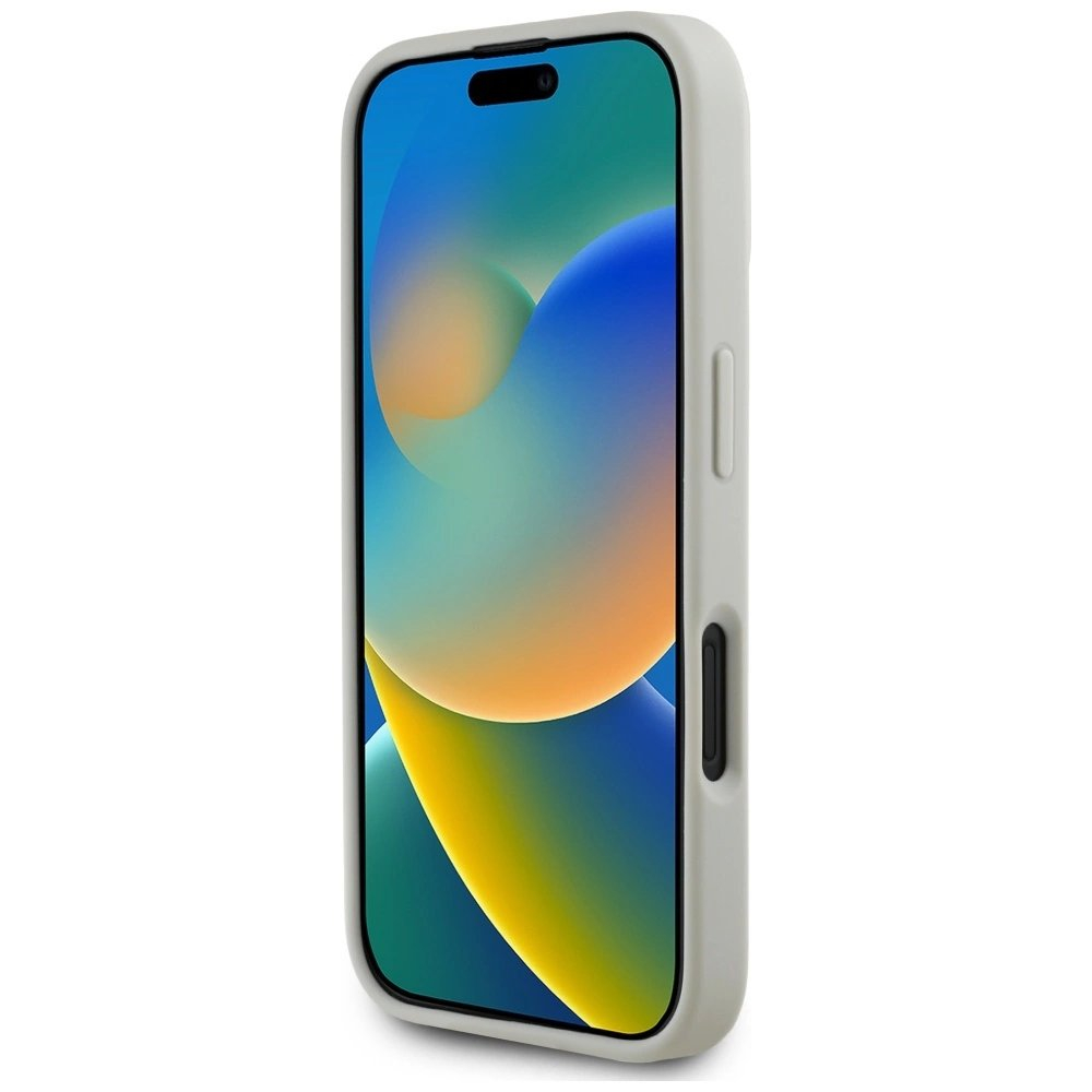 Karl Lagerfeld HC 3D Rubber Double Heads iPhone 16 Dėklas - Beige 4 Karl Lagerfeld HC 3D Rubber Double Heads iPhone 16 Dėklas - Beige 4